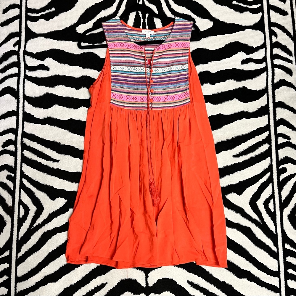 Umgee Boho Southwestern Tunic Shift Dress Size Large